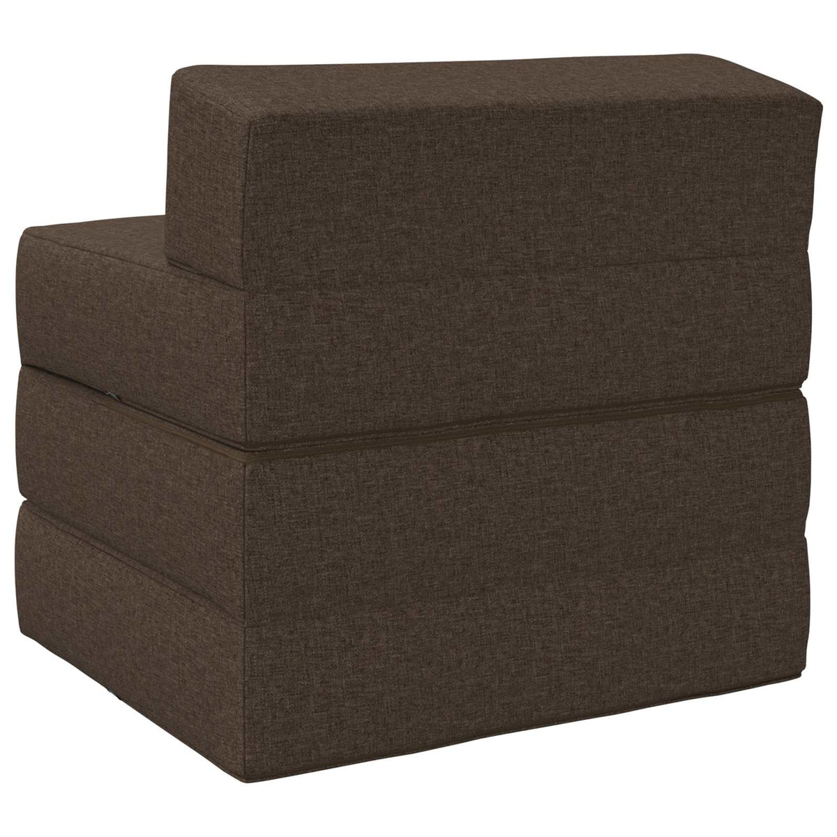 Skládací Pohovka Postel Taupe 200 X 70 X 15 Cm Textil