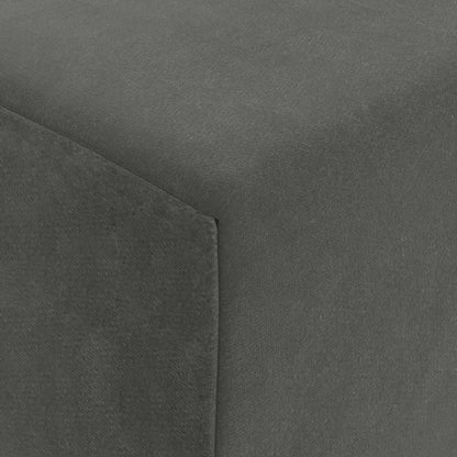 Skládací Pohovka Postel Tmavě Šedá 200 X 70 X 15 Cm Samet