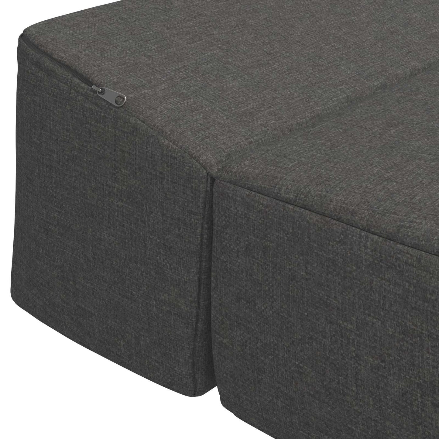 Skládací Pohovka Postel Tmavě Šedá 200 X 70 X 10 Cm Textil
