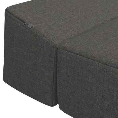 Skládací Pohovka Postel Tmavě Šedá 200 X 70 X 10 Cm Textil