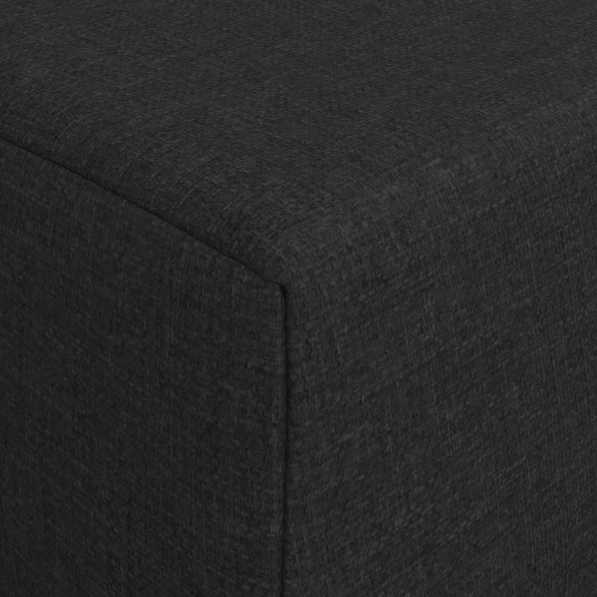 Skládací Pohovka Postel Černá 200 X 70 X 10 Cm Textil
