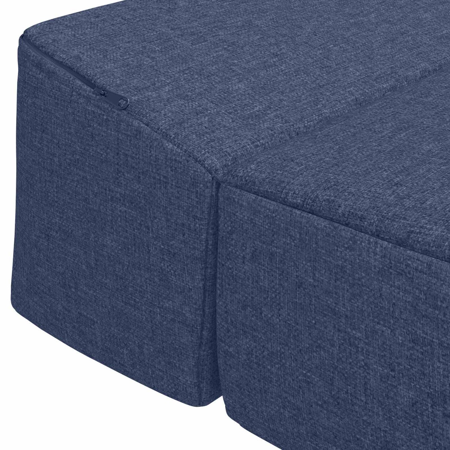 Skládací Pohovka Postel Modrá 200 X 70 X 10 Cm Textil