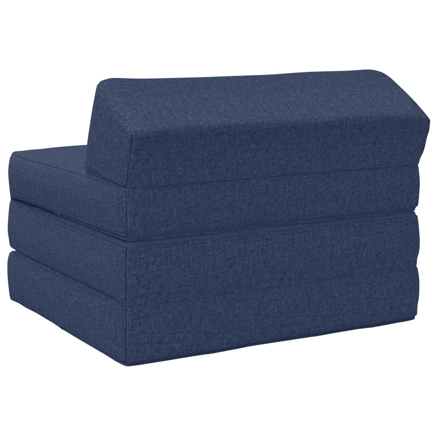 Skládací Pohovka Postel Modrá 200 X 70 X 10 Cm Textil