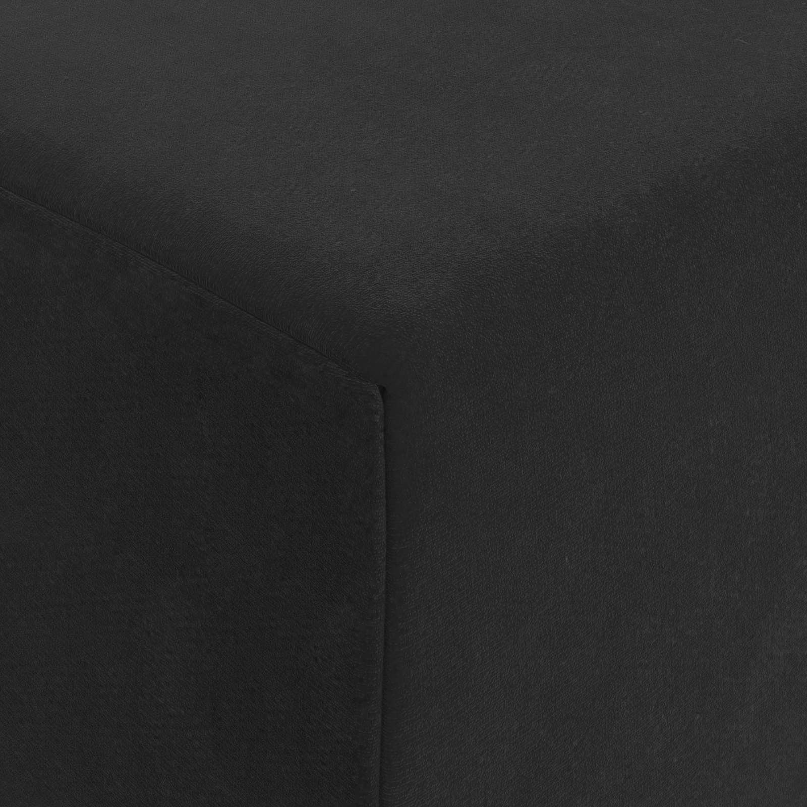 Skládací Pohovka Postel Černá 200 X 70 X 10 Cm Samet