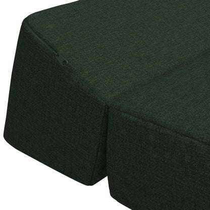 Skládací Pohovka Postel Tmavě Zelená 120 X 60 X 49 Cm Textil