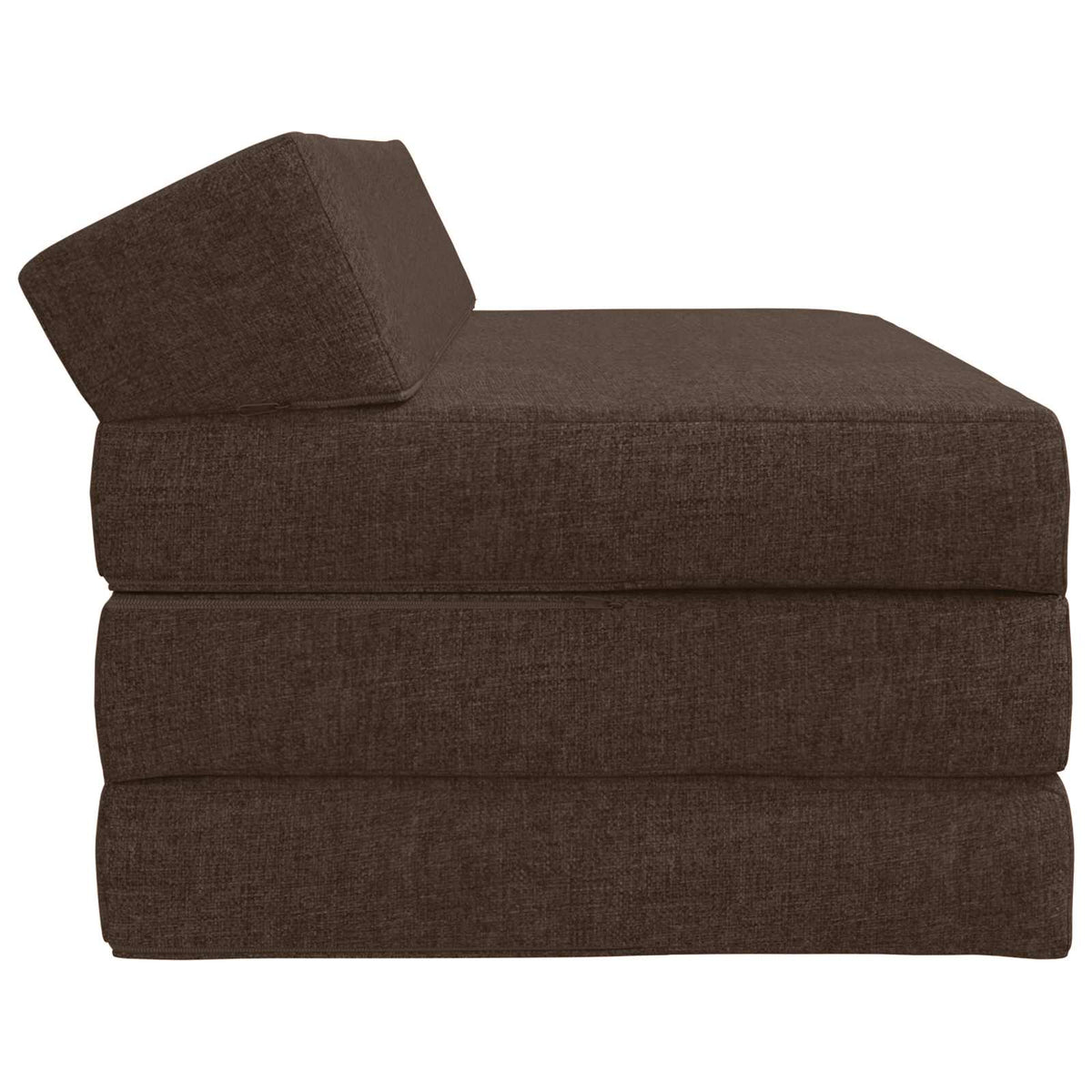 Skládací Pohovka Postel Taupe 120 X 60 X 49 Cm Textil