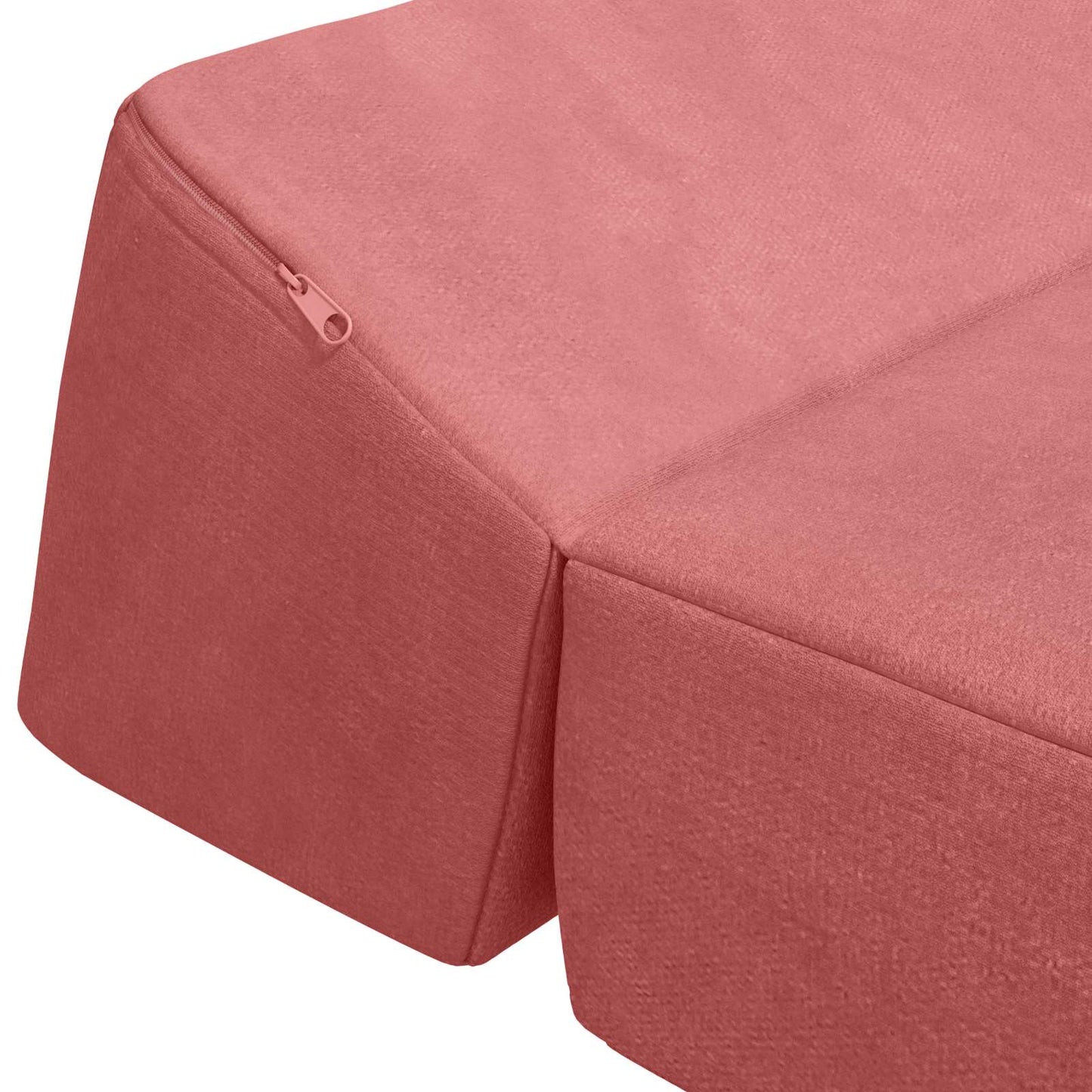 Skládací Pohovka Postel Růžová 120 X 60 X 49 Cm Textil
