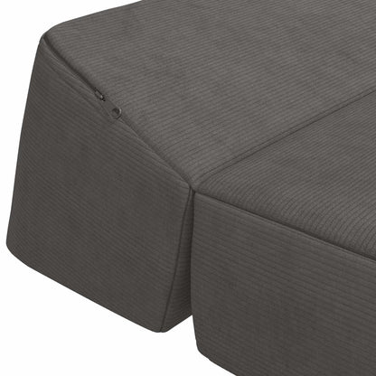 Skládací Pohovka Postel Tmavě Šedá 120 X 60 X 49 Cm Textil