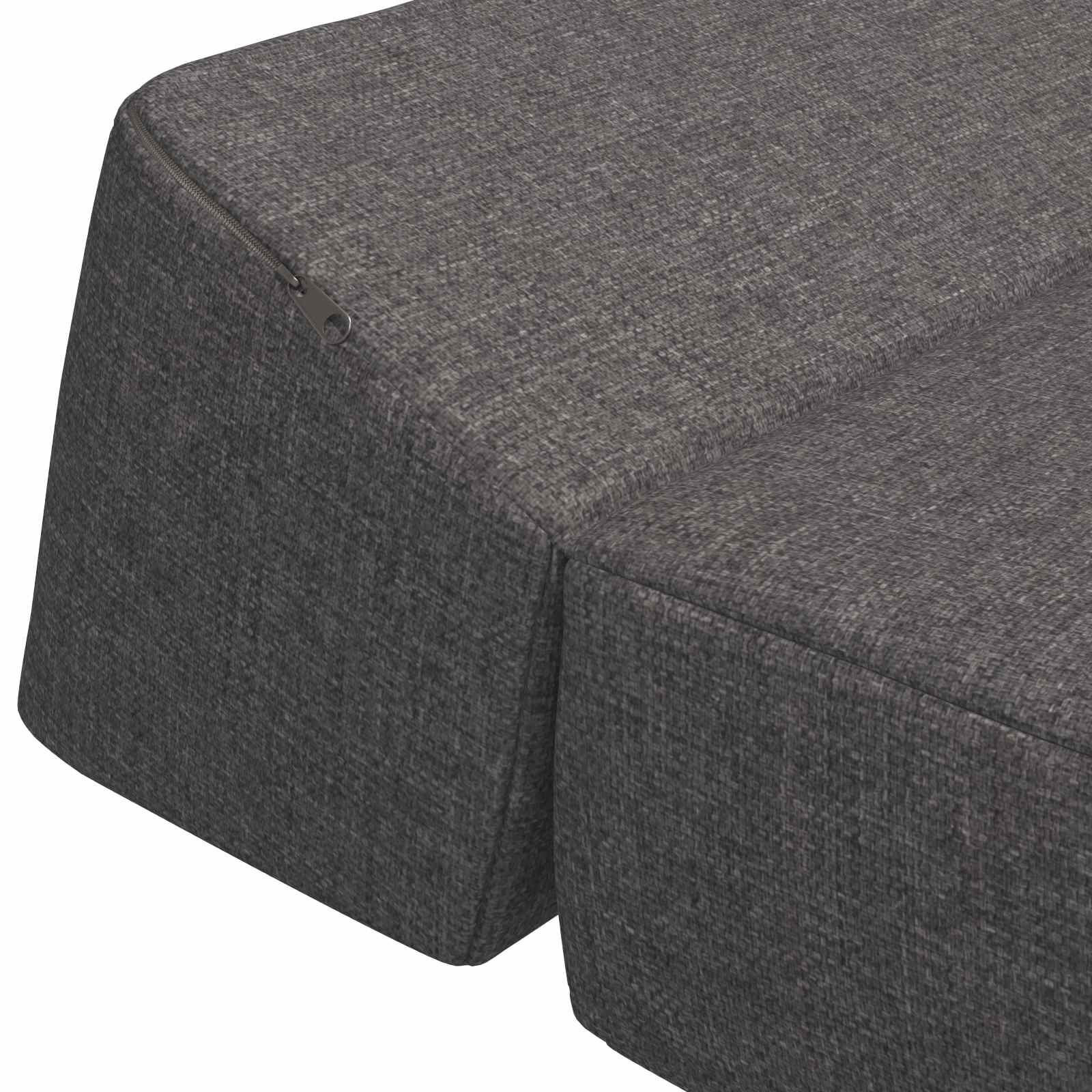 Skládací Pohovka Postel Světle Šedá 60 X 70 X 41 Cm Textil