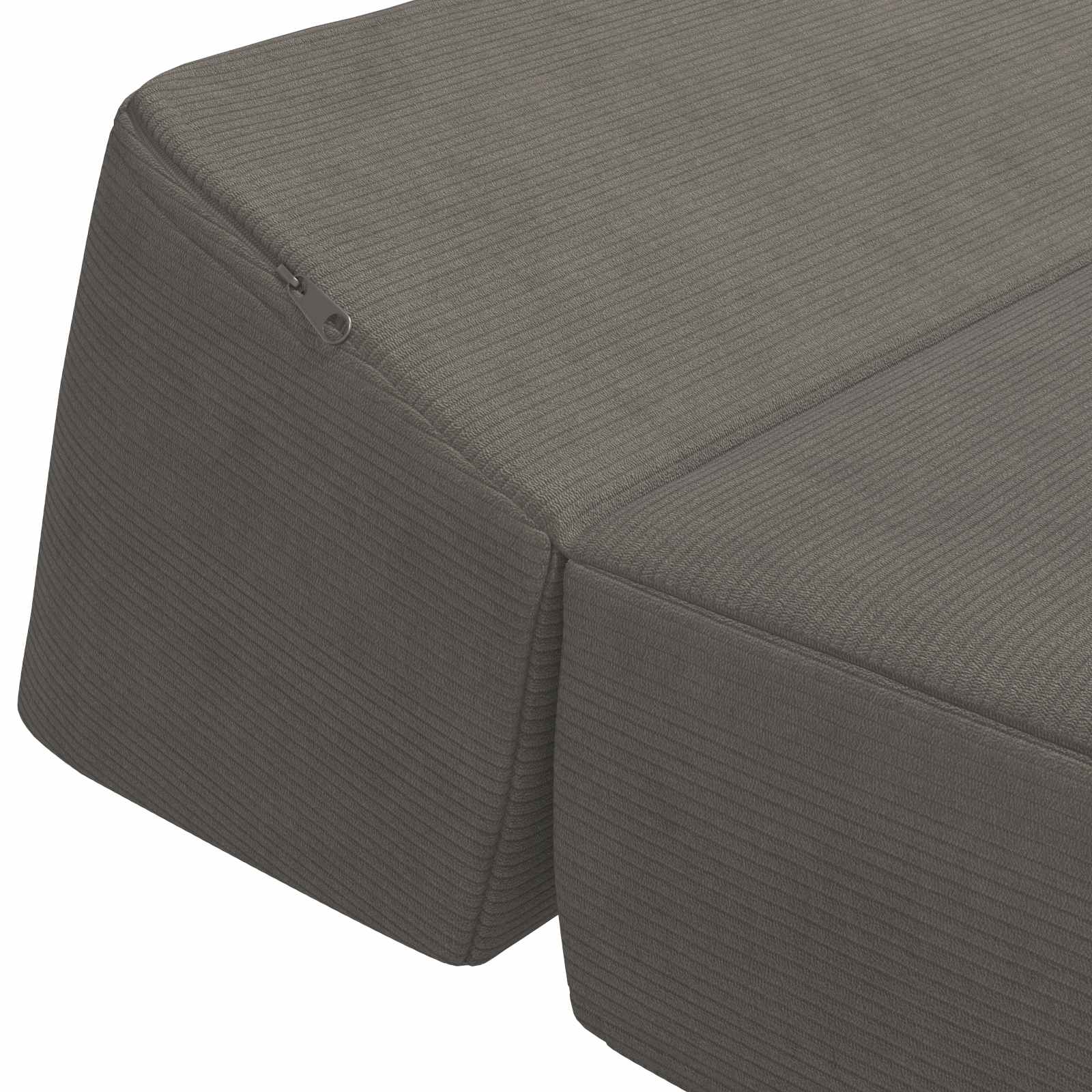 Skládací Pohovka Postel Světle Šedá 60 X 70 X 41 Cm Textil