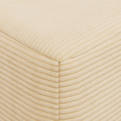 Skládací Pohovka Postel Krémová 60 X 70 X 41 Cm Textil