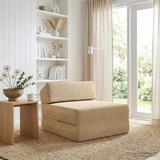 Skládací Pohovka Postel Zelenošedá 60 X 70 X 41 Cm Textil