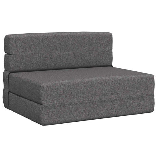 Skládací Pohovka Postel Světle Šedá 70 X 72 X 60 Cm Textil