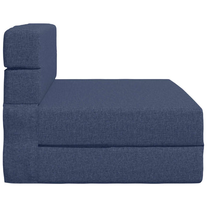Skládací Pohovka Postel Modrá 70 X 72 X 60 Cm Textil