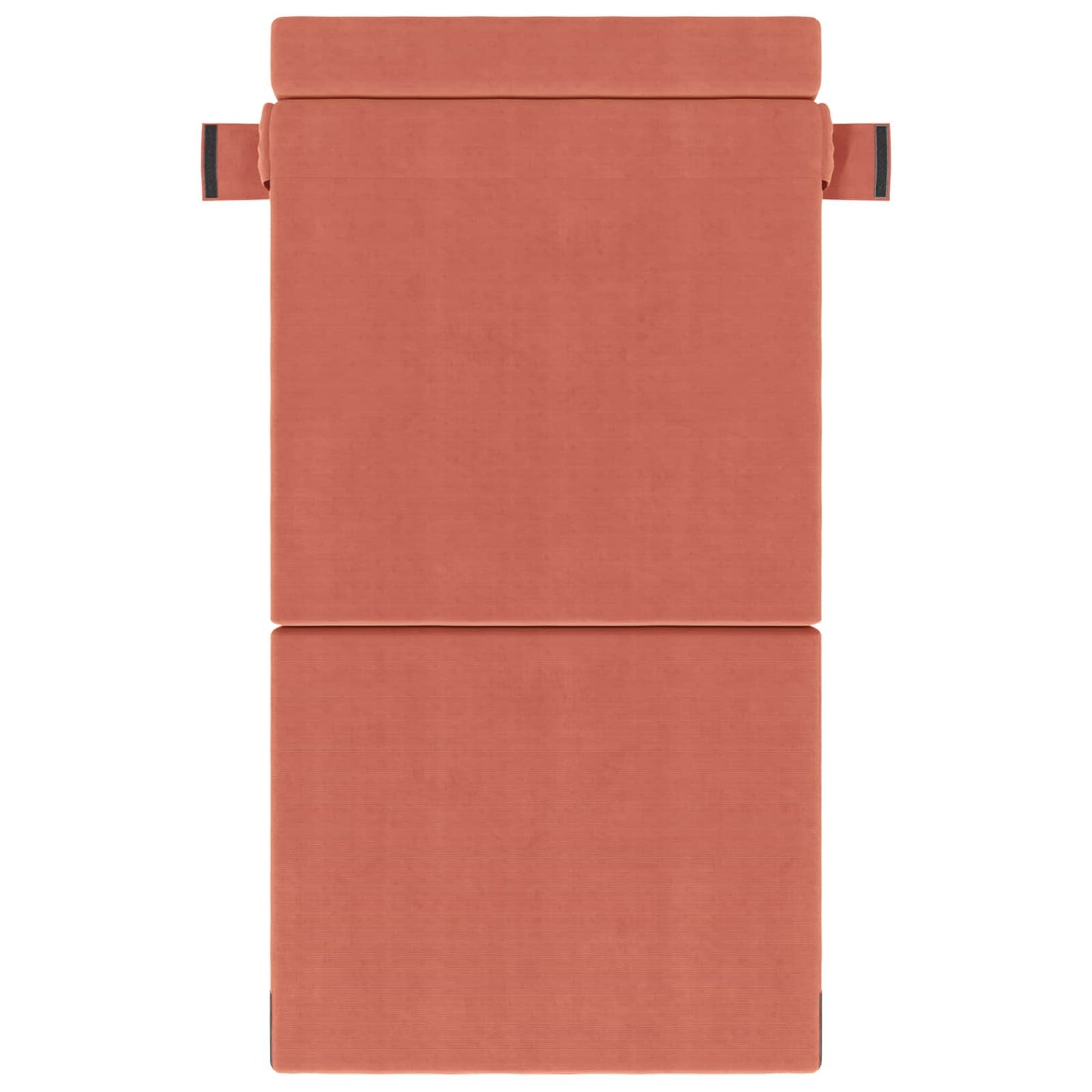 Skládací Pohovka Postel Červená Oranžová 70 X 72 X 60 Cm Textil