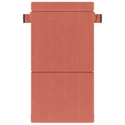 Skládací Pohovka Postel Červená Oranžová 70 X 72 X 60 Cm Textil