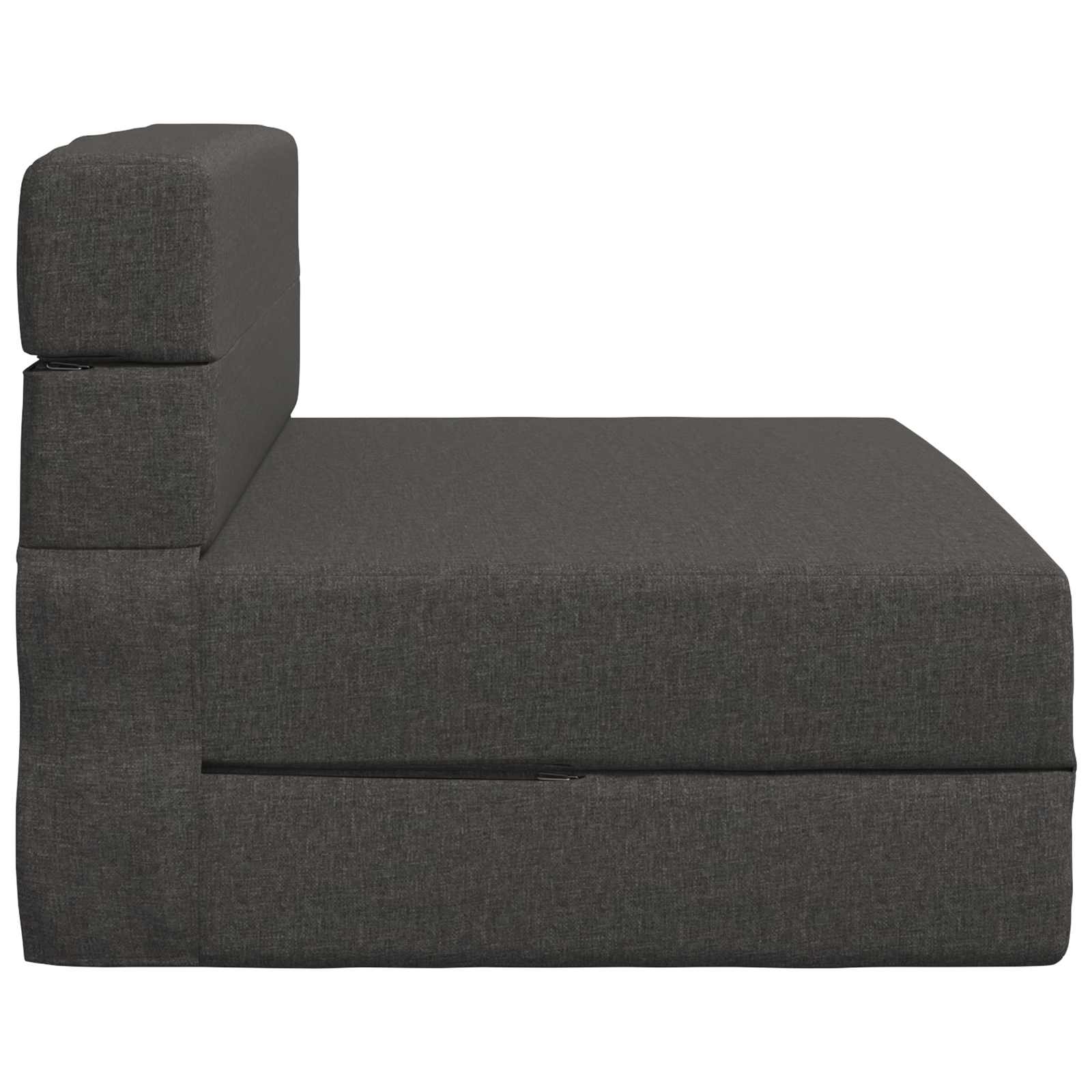 Skládací Pohovka Postel Tmavě Šedá 70 X 80 X 60 Cm Textil