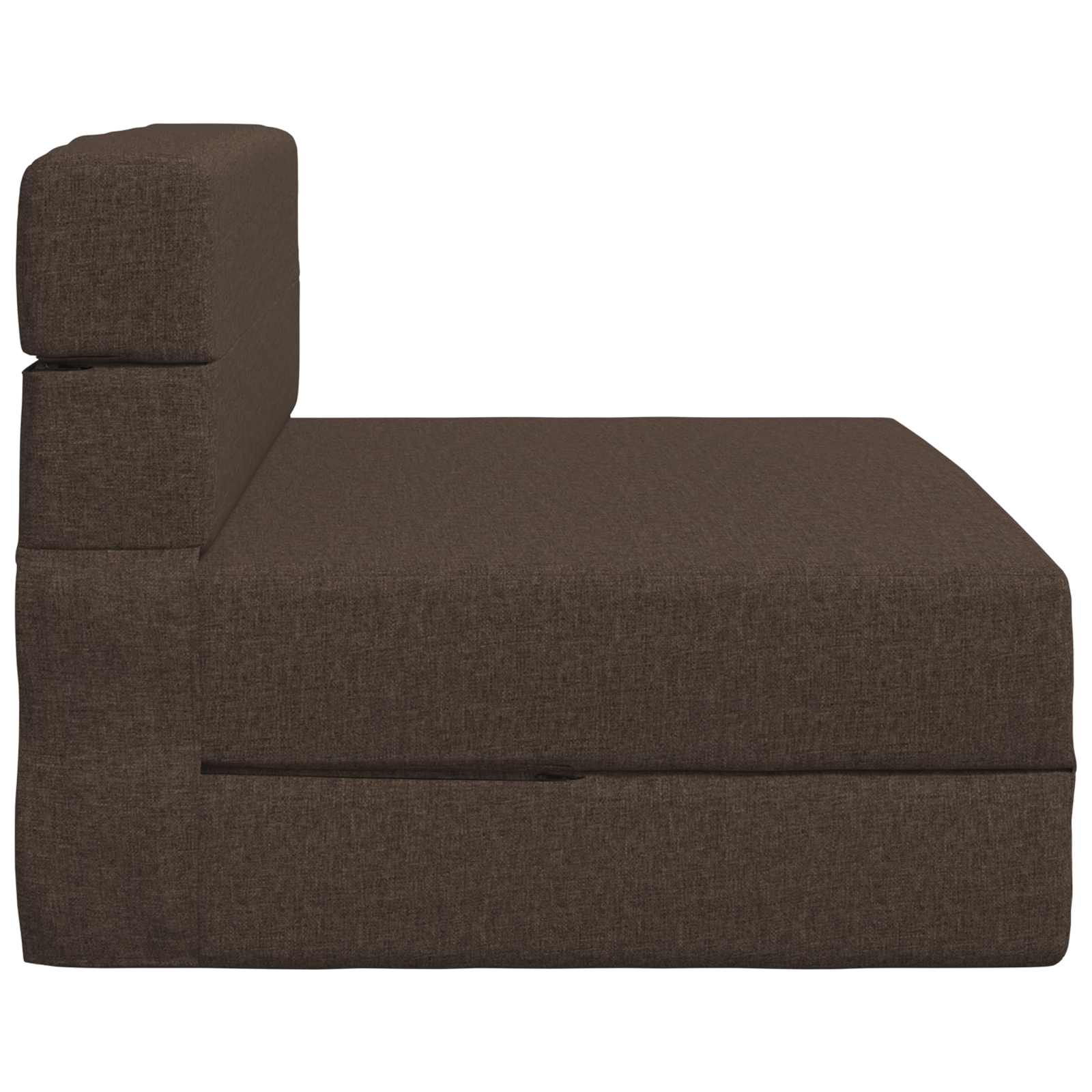 Skládací Pohovka Postel Taupe 70 X 80 X 60 Cm Textil