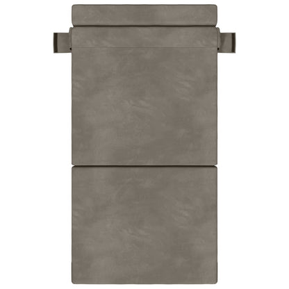 Skládací Pohovka Postel Světle Šedá 70 X 80 X 60 Cm Textil