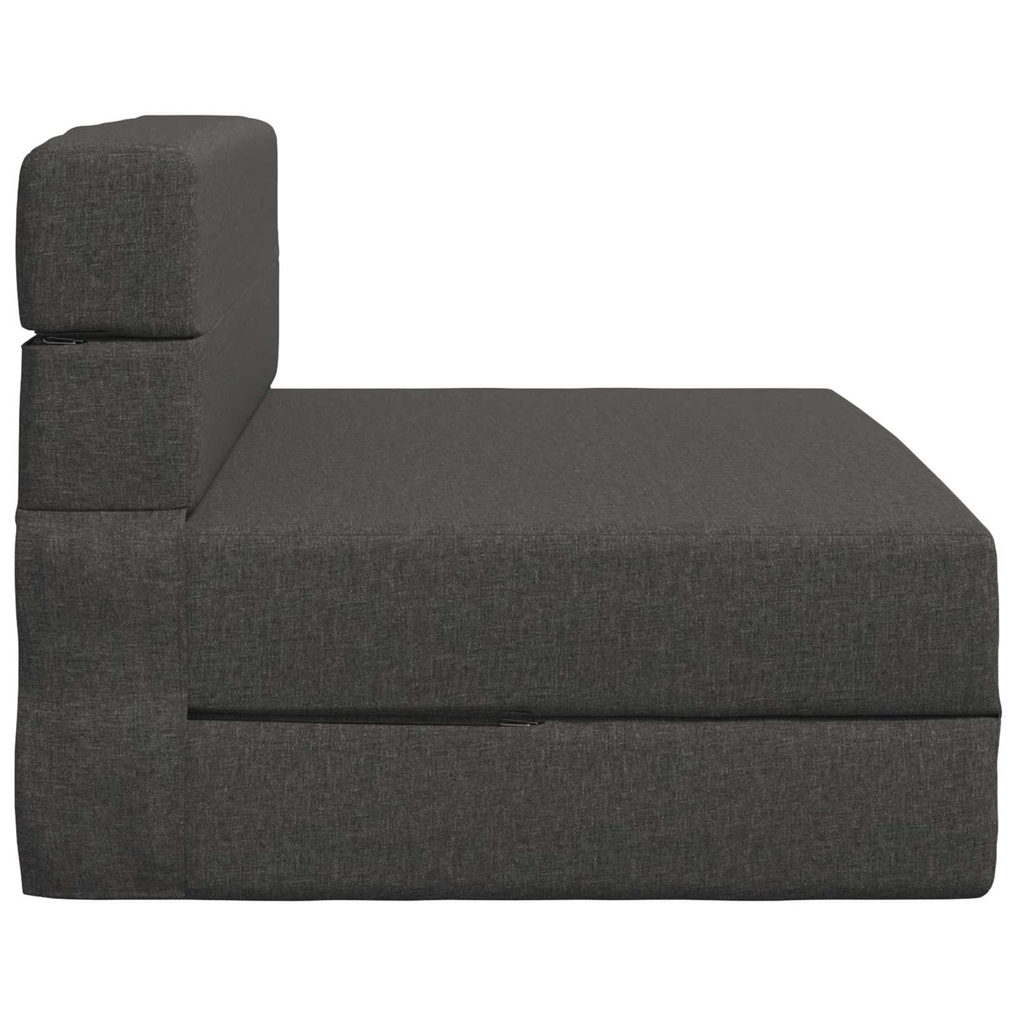 Skládací Pohovka Postel Tmavě Šedá 100 X 80 X 60 Cm Textil