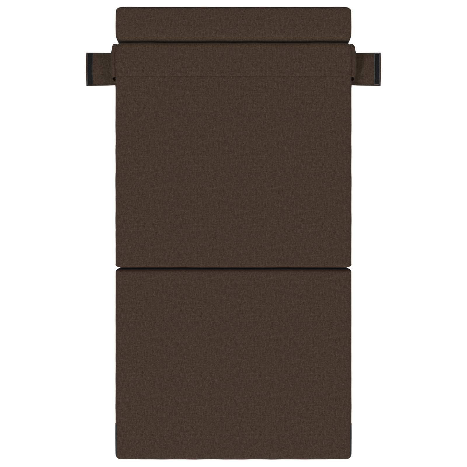 Skládací Pohovka Postel Taupe 100 X 80 X 60 Cm Textil