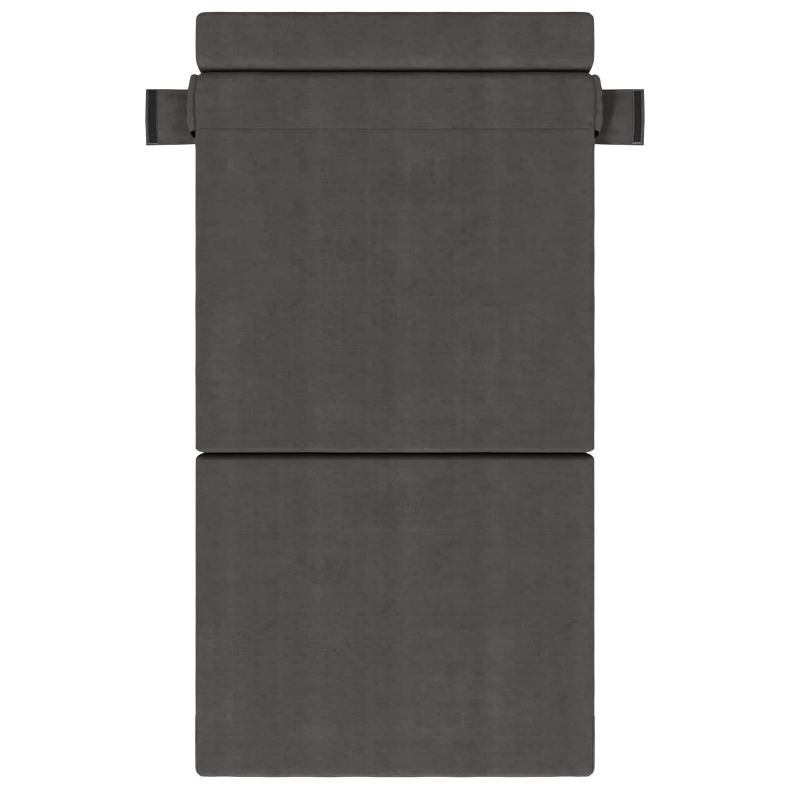 Skládací Pohovka Postel Tmavě Šedá 100 X 80 X 60 Cm Textil