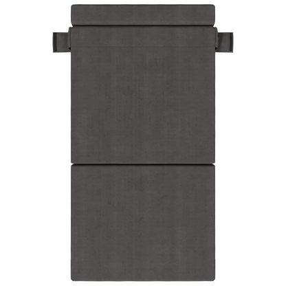 Skládací Pohovka Postel Tmavě Šedá 100 X 80 X 60 Cm Textil
