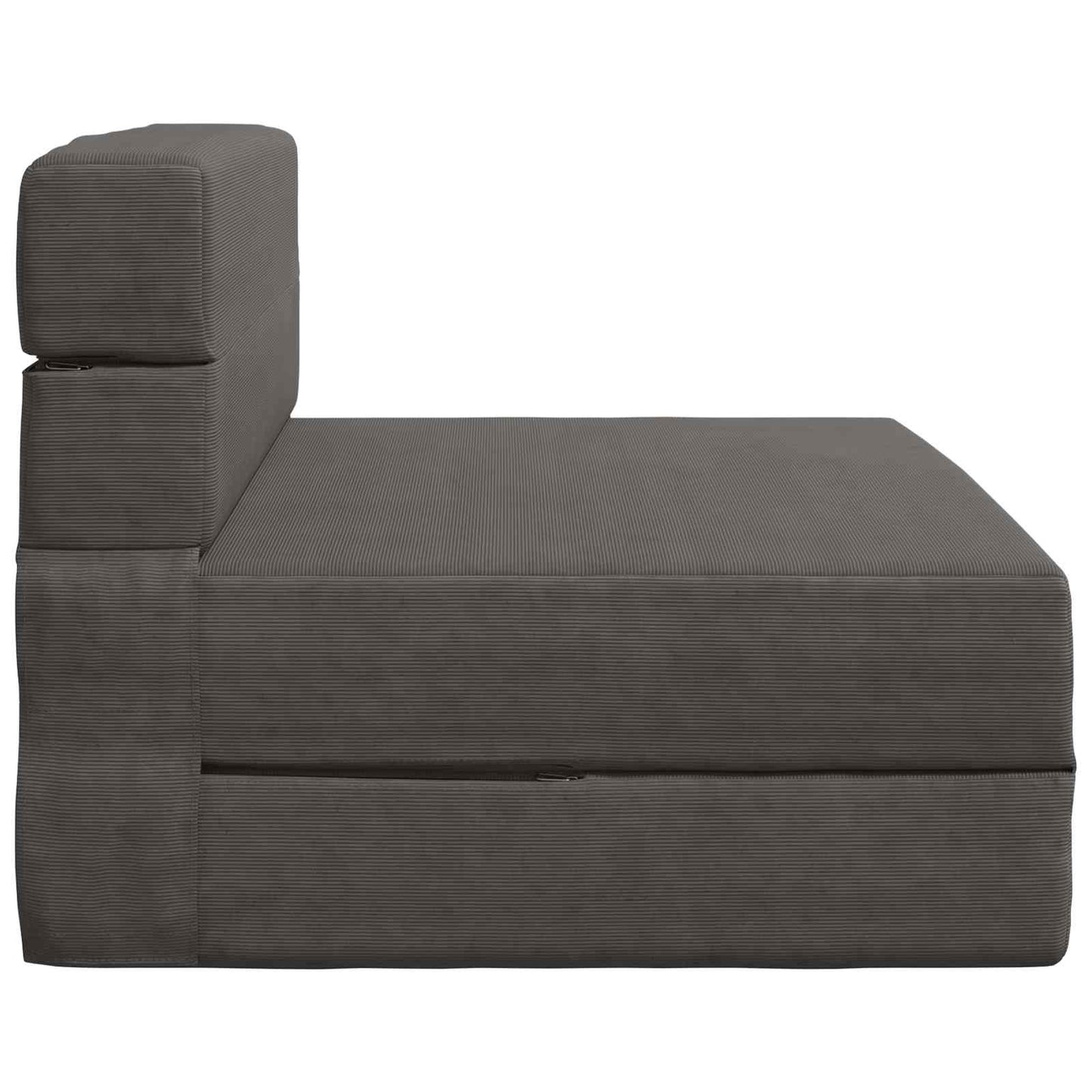 Skládací Pohovka Postel Tmavě Šedá 100 X 80 X 60 Cm Textil