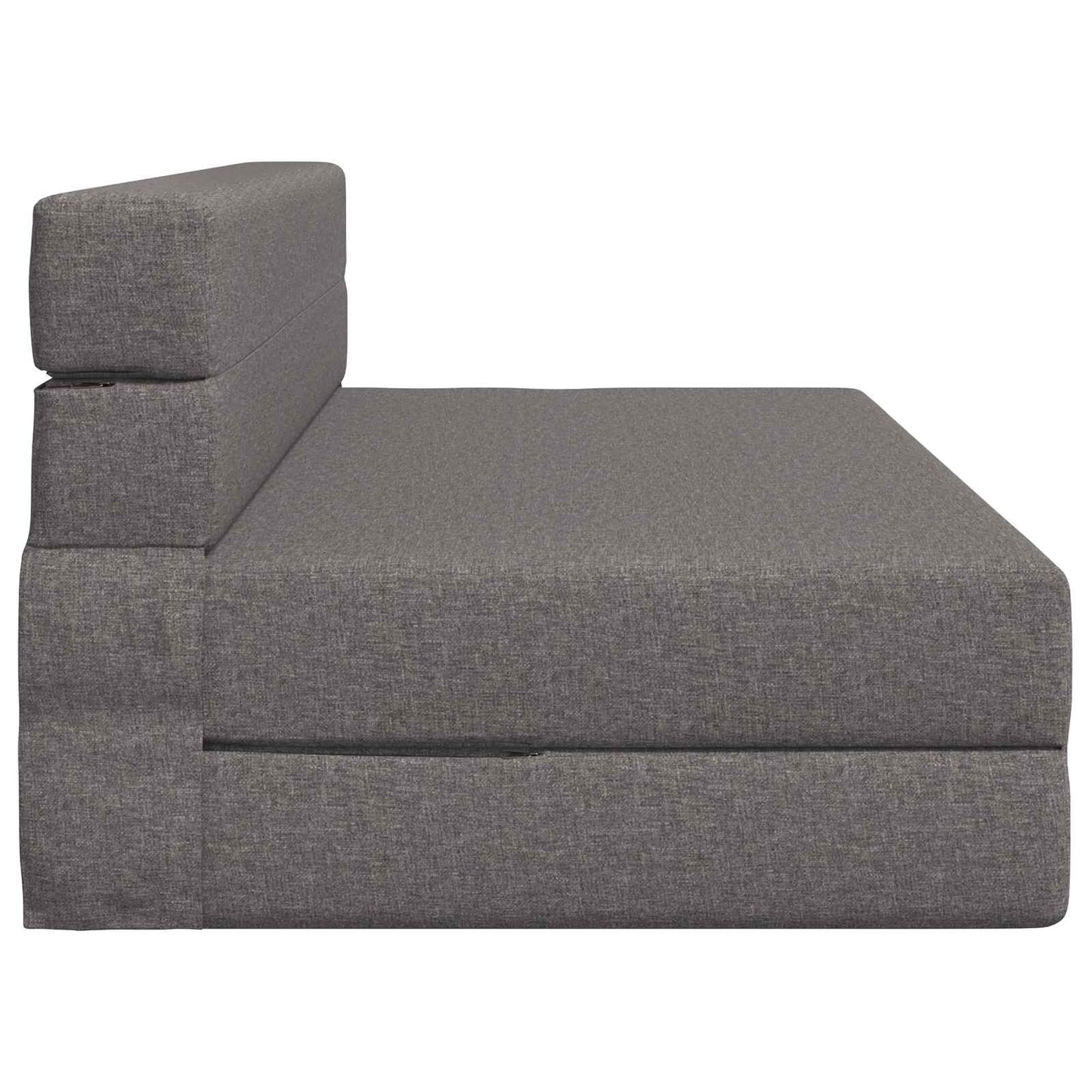Skládací Pohovka Postel Světle Šedá 152 X 86,5 X 60 Cm Textil