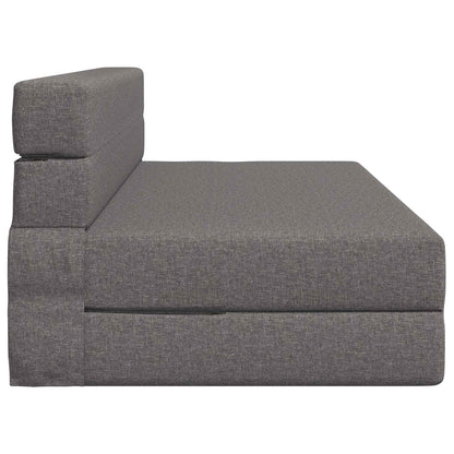 Skládací Pohovka Postel Světle Šedá 152 X 86,5 X 60 Cm Textil