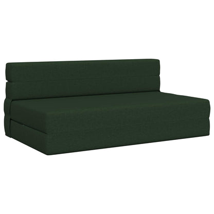 Skládací Pohovka Postel Tmavě Zelená 152 X 86,5 X 60 Cm Textil