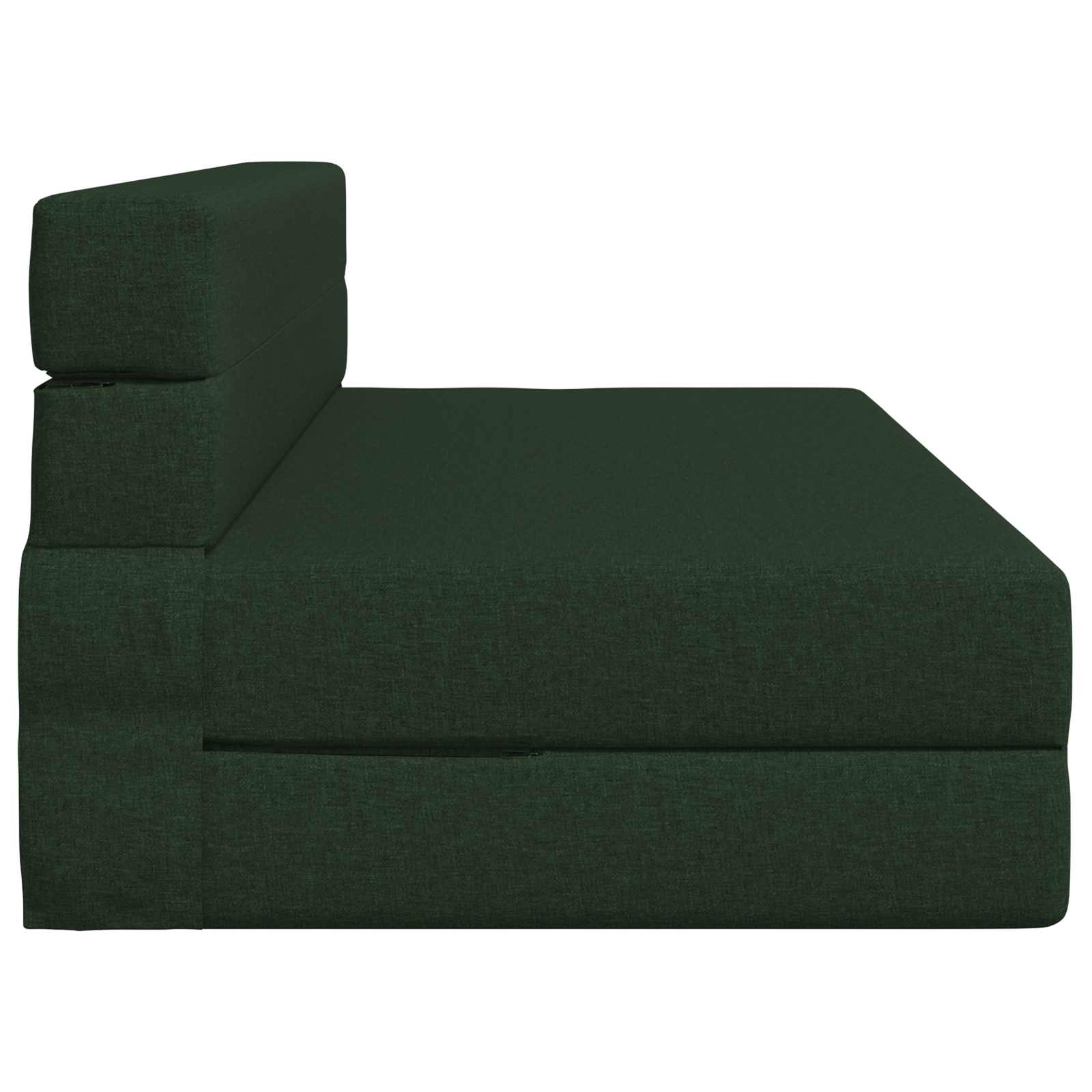 Skládací Pohovka Postel Tmavě Zelená 152 X 86,5 X 60 Cm Textil