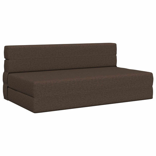 Skládací Pohovka Postel Taupe 152 X 86,5 X 60 Cm Textil