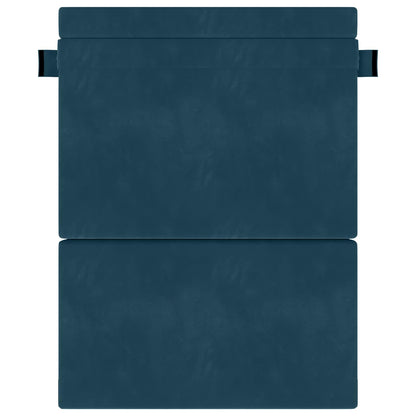 Skládací Pohovka Postel Modrá 152 X 86,5 X 60 Cm Textil