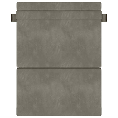 Skládací Pohovka Postel Světle Šedá 152 X 86,5 X 60 Cm Textil