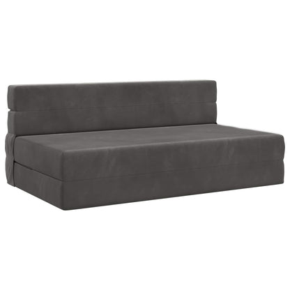 Skládací Pohovka Postel Tmavě Šedá 152 X 86,5 X 60 Cm Textil