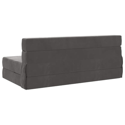 Skládací Pohovka Postel Tmavě Šedá 152 X 86,5 X 60 Cm Textil