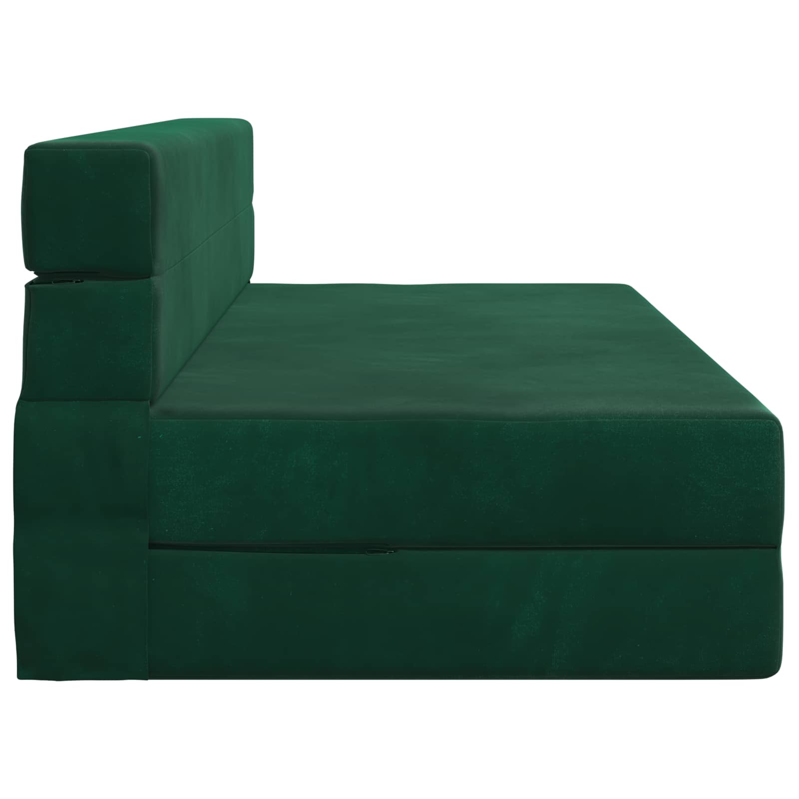Skládací Pohovka Postel Tmavě Zelená 152 X 86,5 X 60 Cm Textil