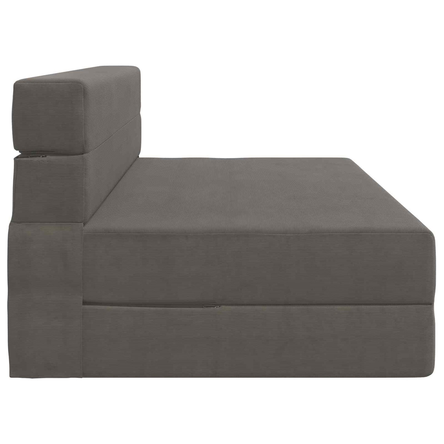 Skládací Pohovka Postel Světle Šedá 152 X 86,5 X 60 Cm Textil