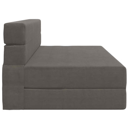 Skládací Pohovka Postel Světle Šedá 152 X 86,5 X 60 Cm Textil