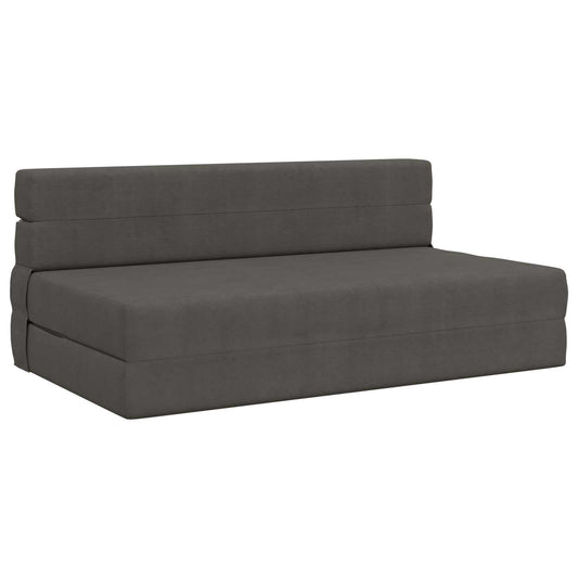 Skládací Pohovka Postel Tmavě Šedá 152 X 86,5 X 60 Cm Textil