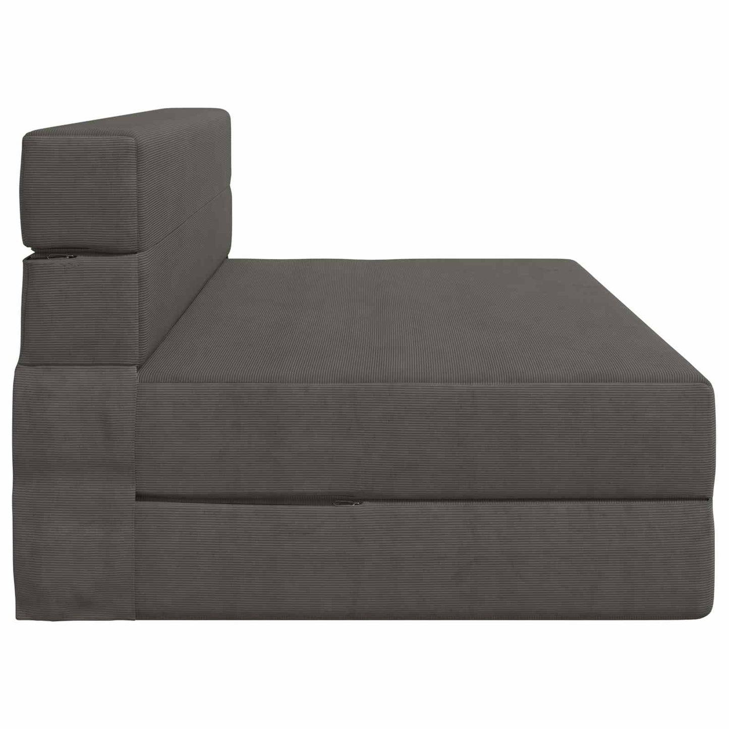 Skládací Pohovka Postel Tmavě Šedá 152 X 86,5 X 60 Cm Textil