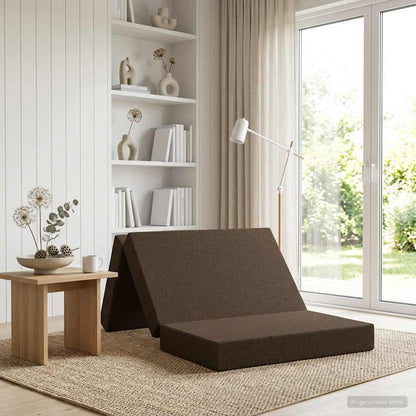 Skládací Pohovka Postel 100 X 67 X 45 Cm Taupe