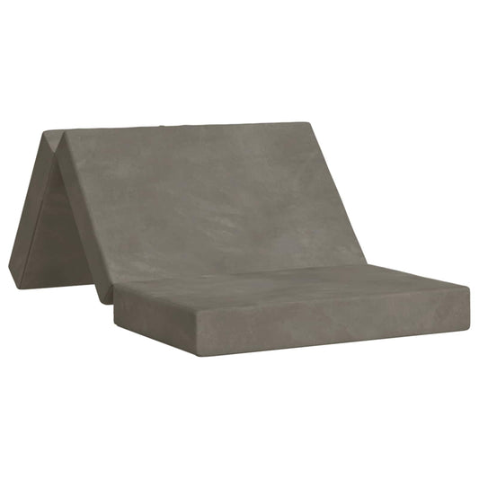 Skládací Pohovka Postel 100 X 67 X 45 Cm Světle Šedá