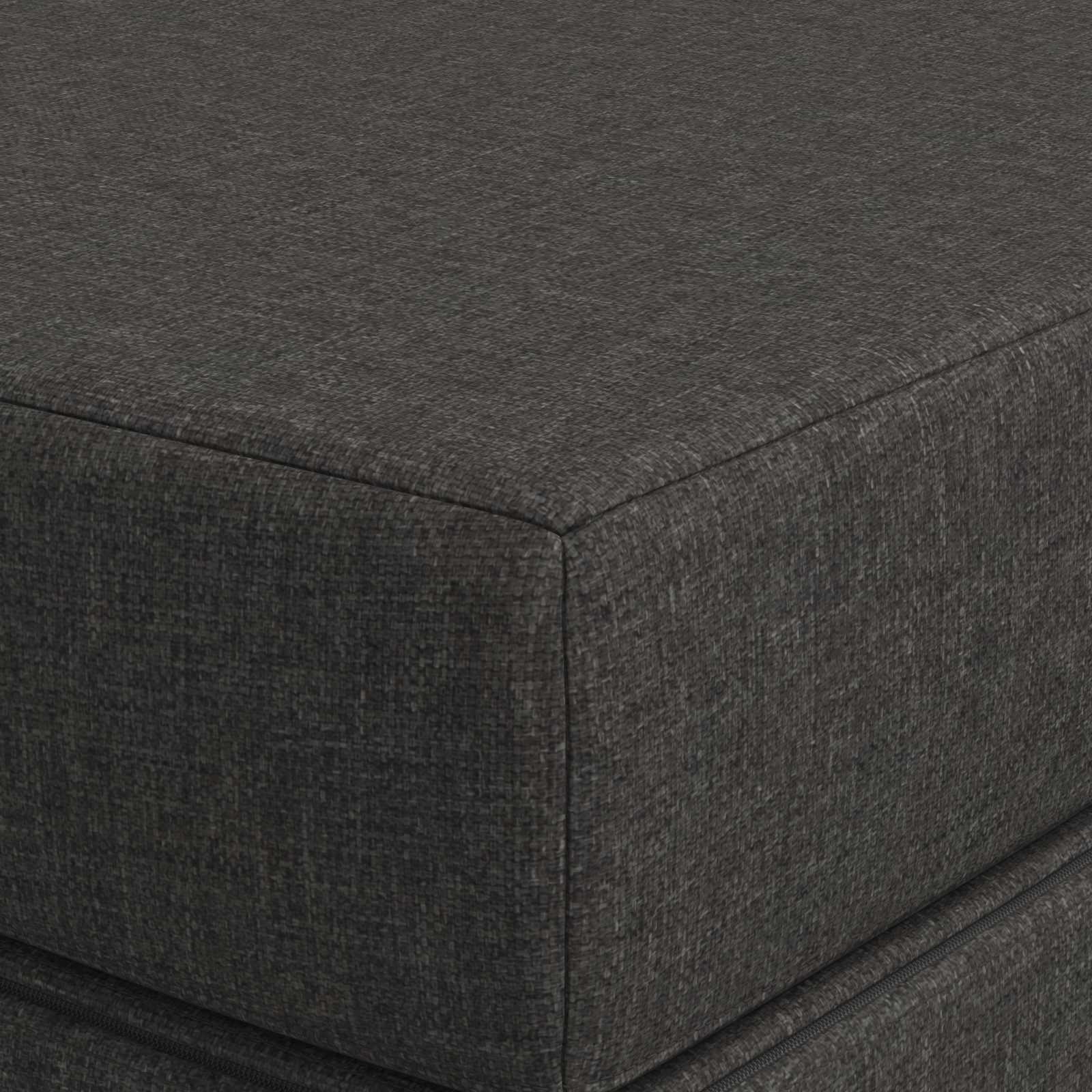 Skládací Pohovka Postel 120 X 67 X 45 Cm Tmavě Šedá