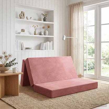 Skládací Pohovka Postel 120 X 67 X 45 Cm Růžová