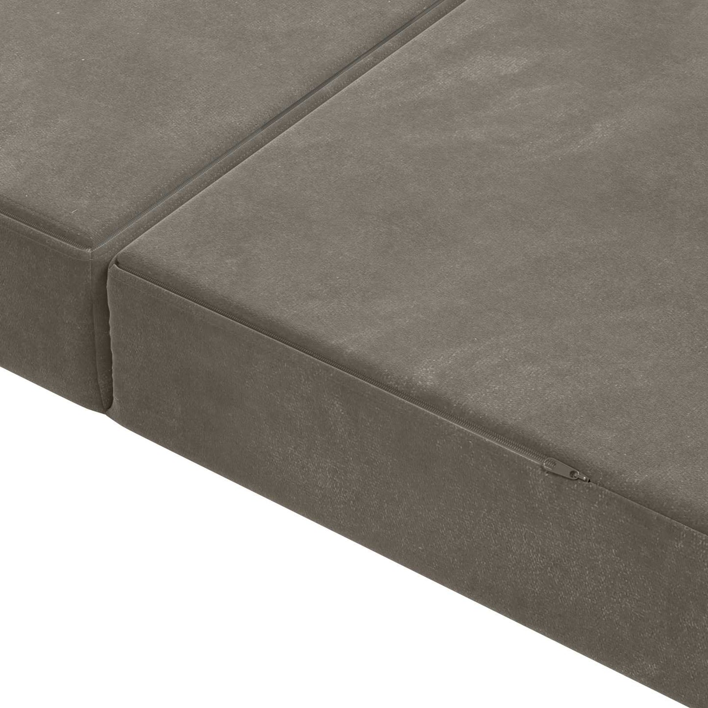 Skládací Pohovka Postel 140 X 67 X 45 Cm Světle Šedá