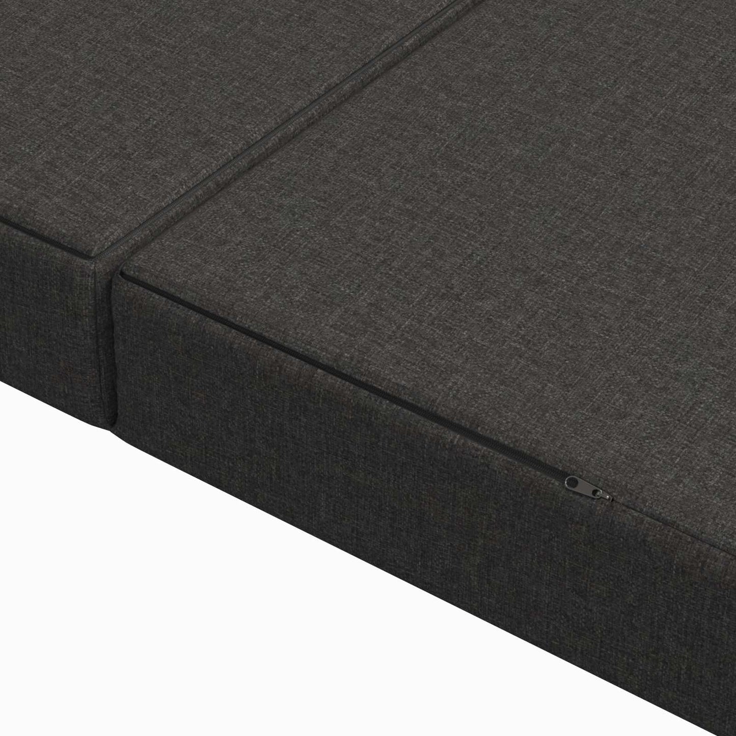 Skládací Pohovka Postel 180 X 67 X 45 Cm Tmavě Šedá