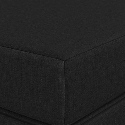 Skládací Pohovka Postel 180 X 67 X 45 Cm Černá