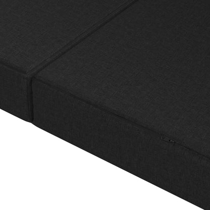 Skládací Pohovka Postel 180 X 67 X 45 Cm Černá